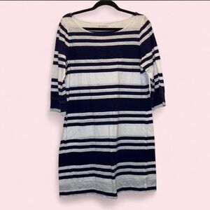 Lilly Pulitzer Navy and White Long Sleeve Dress